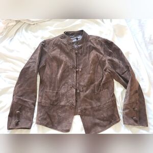 J. Jill Dark Brown Suede Jacket
